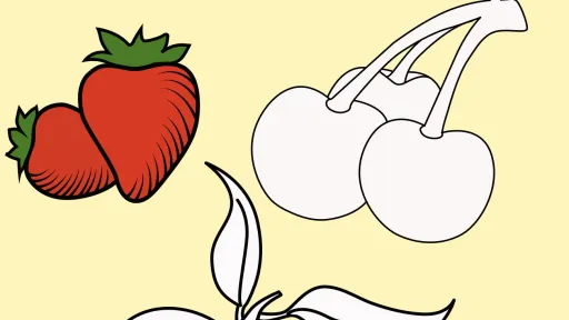 Fruit Colouring Book